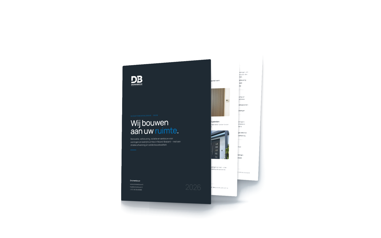 Dromenbouw dienstencatalogus 2026 &mdash; ontdek ons vakwerk in renovatie, verbouwing en aanbouw